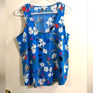 J.Crew Mercantile floral sleeveless tank top